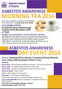 Asbestos Awareness Day 2016 photo
