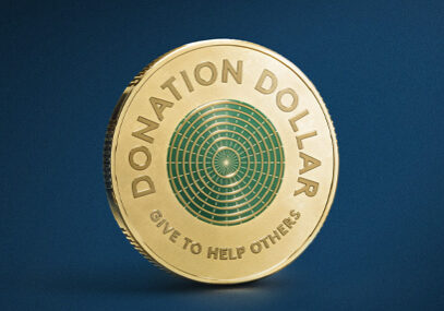 Picture of the new Donation Dollar